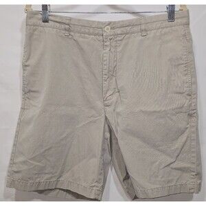 VINEYARD VINES Mens "Links" Shorts Khaki Polyester Flat Front, Size 34